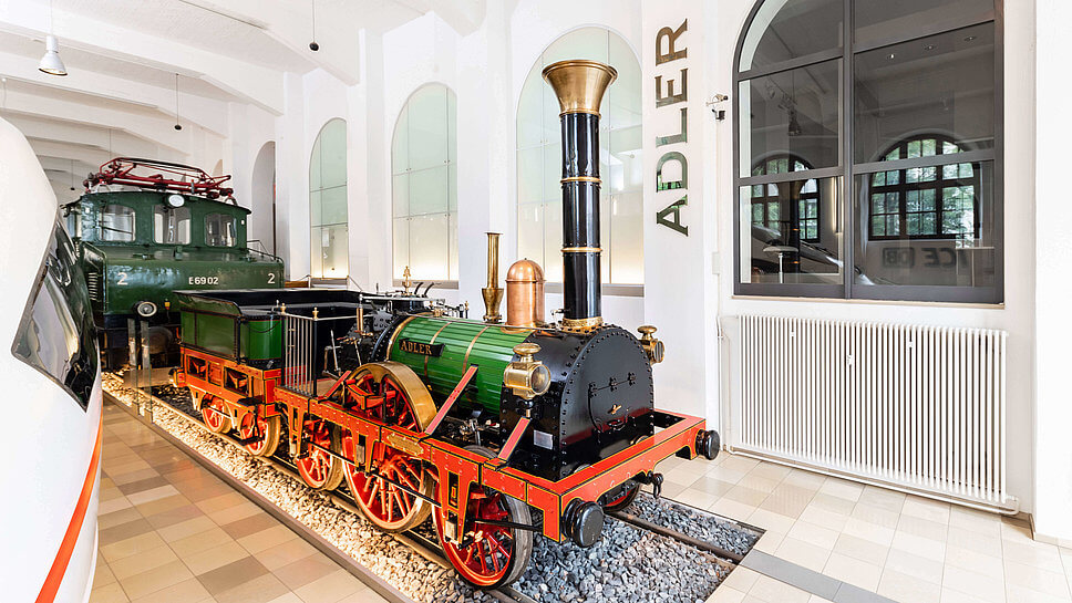 Nachbau der Dampflokomotive „Adler“