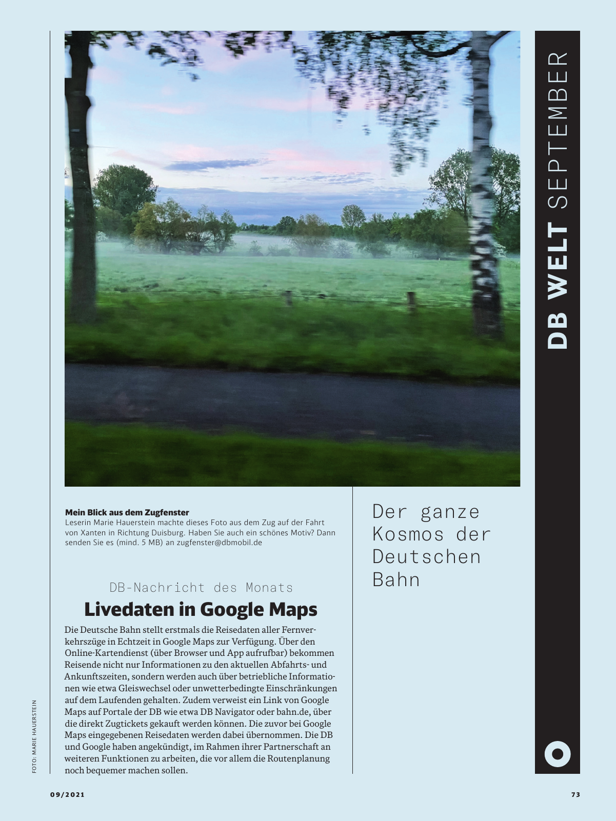Vorschau DB mobil 09-2021 - Neu Seite 73